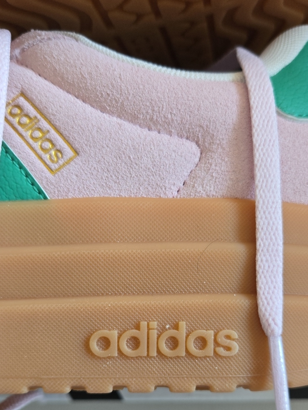 Adidas VL Court Bold Pink Green Platform Sneakers Women's 8.5 NWT - Picture 4 of 16